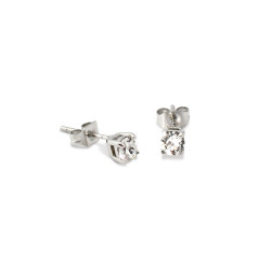 Solitaire Stud Earrings 4mm...